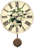 Gardenia Flower Pendulum Wall Clock
