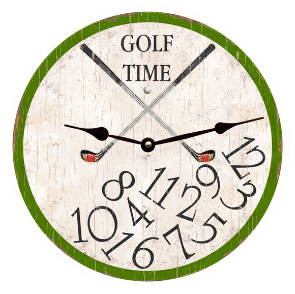 Golf Time Clock- Whatever Clock