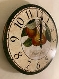 Pear Clock- French Pears Clock- Kitchen Clock
