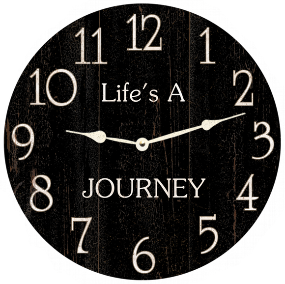 Life's A Journey Clock