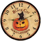 Lil "Little" Black Cat Clock