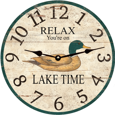 Lake Time Duck Clock
