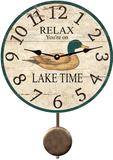 Lake Time Duck Pendulum Clock