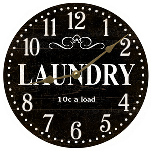 Laundry Room Wall Clock