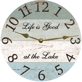 Four Color Lake Clock gold hands