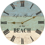 Life is Good at the Beach Wall Clock