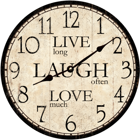 Live Laugh Love Clock