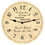 Personalized Anniversary Clock