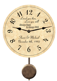 Personalized Anniversary Pendulum Clock