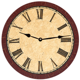 Maroon Clock