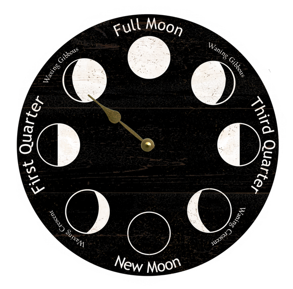 Black Moon Phase Clock