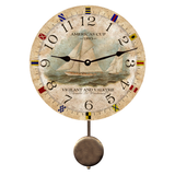 Nautical Ship Pendulum Wall Clock