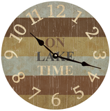 On Lake Time Wall Clock