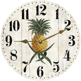 Rustic Pineapple Clock