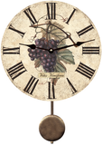 Purple Wine Grapes Pendulum Clock