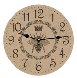 Queen Bee Clock with black hands