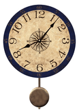 Rustic Compass Pendulum Clock