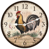 Rustic Rooster Wall Clock - 3