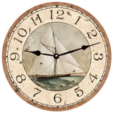Rustic Sailboat Clock