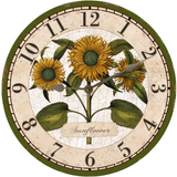 Sunflower Wall Clock- Sunflower Clock