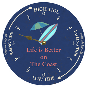 Personalized Tide Dial Beach Clock