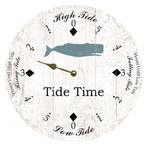 Tide Clock- Whale Tide Clock- Personalized Tide Clock