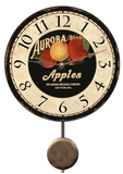 Vintage Apple Kitchen Clock - Pendulum