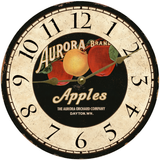 Vintage Apple Kitchen Clock