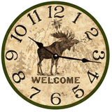 Welcome Moose Clock