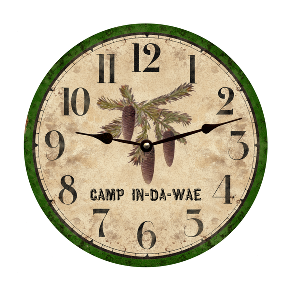 Personalized Pinecone Clock- Personalized Clock