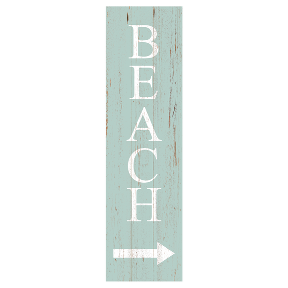 Vertical Beach Arrow Sign