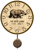 Bear Lodge Pendulum Clock