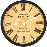 Personalized Household Clock white hands