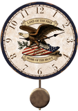 Patriotic Clock- Patriotic Clock- Eagle Wall Clock