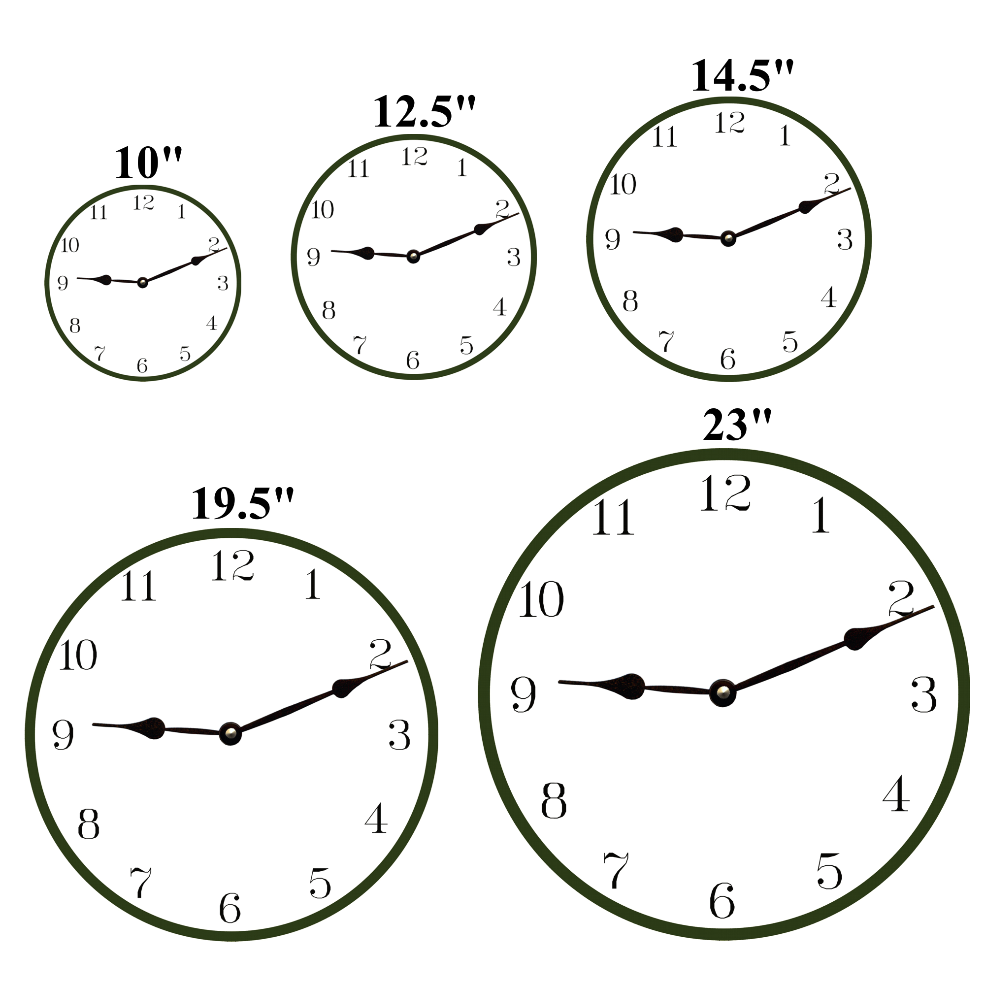 Chart Size Clocks Monarch Butterfly Clock | Time Flies Clocks
