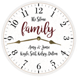 Family Name Clock