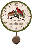 Friends And Neighbors Cardinal Clock