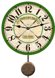 Personalized golf pendulum clock