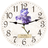 Personalized Iris Wall Clock