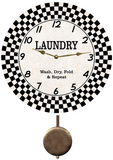 Laundry Room Wall Pendulum Clock