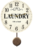 Laundry Room Wall Clock