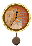 Lion and Lamb Pendulum Clock