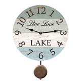 Live Love Lake Pendulum Clock