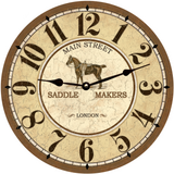 Main Street Saddle Makers Clock