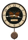 Monarch Butterfly Pendulum Clock