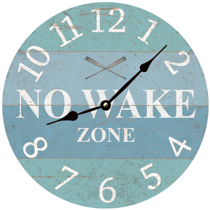 No Wake Zone Clock