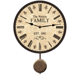 Family Name Pendulum Clock