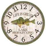 Personalized Perch Clock with silver hands