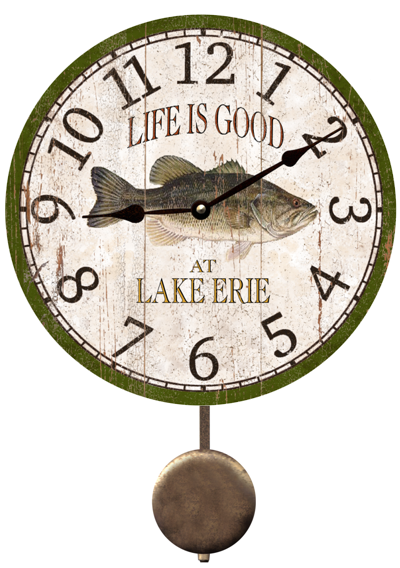 Personalized Bass Fishing Clock- Bass Clock