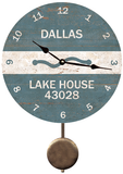 Personalized Beach Badge Clock